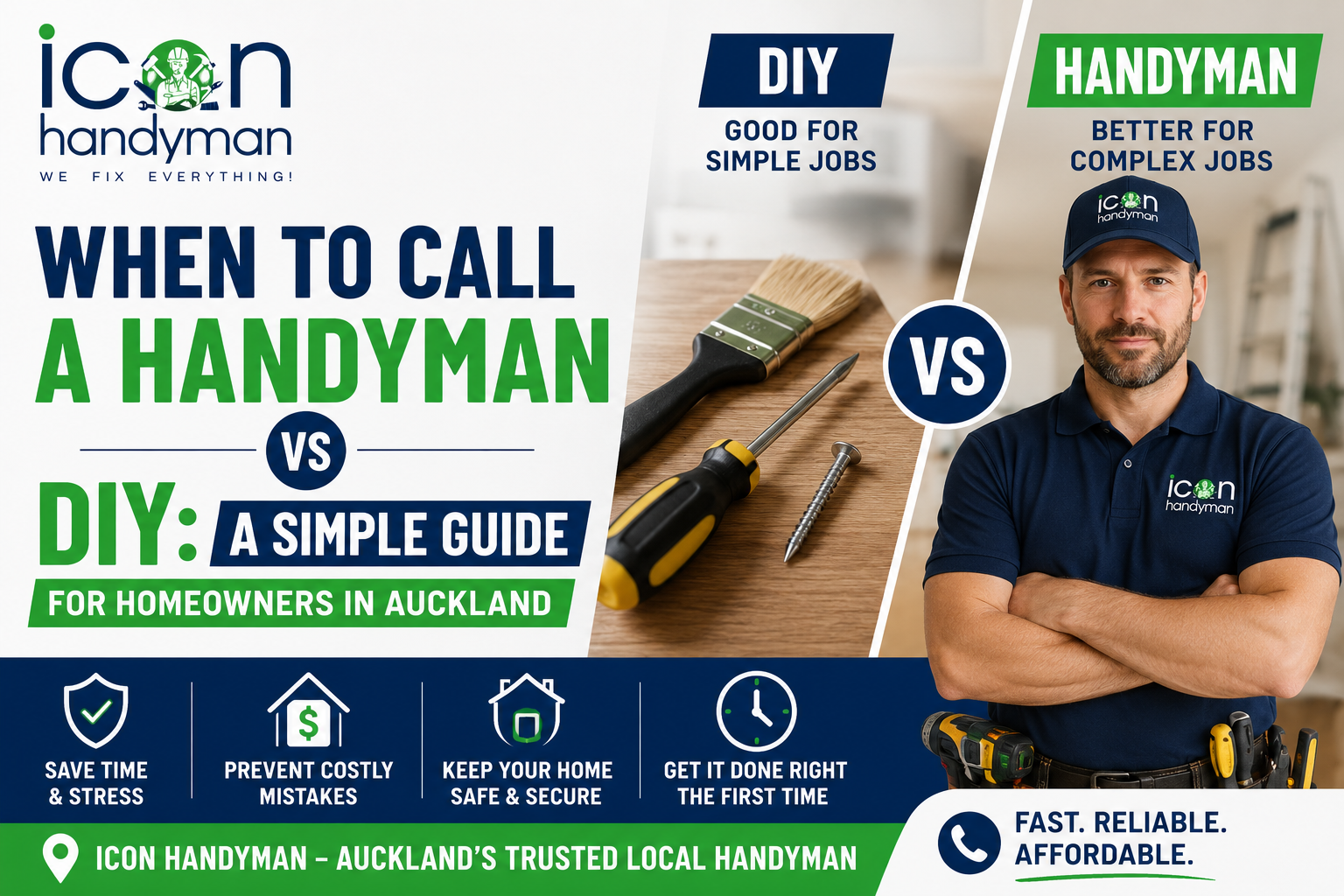When to Call a Handyman vs DIY: A Simple Guide for Homeowners in Auckland