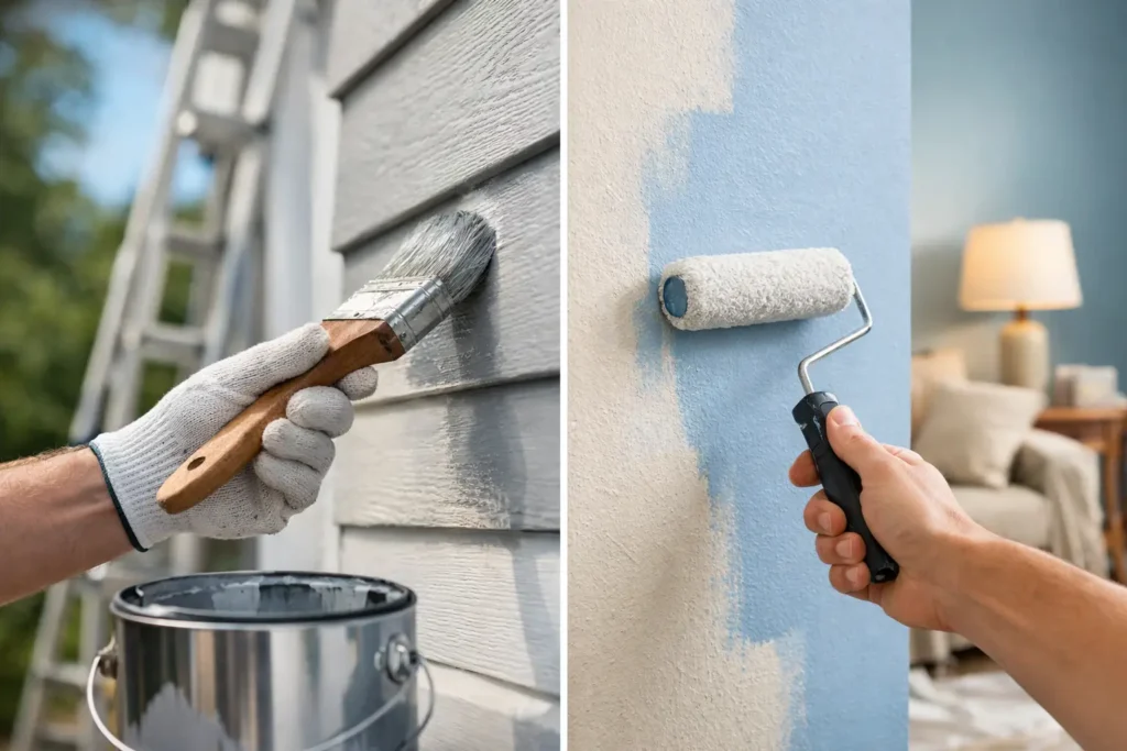 What Is the Difference Between Exterior and Interior Paint?