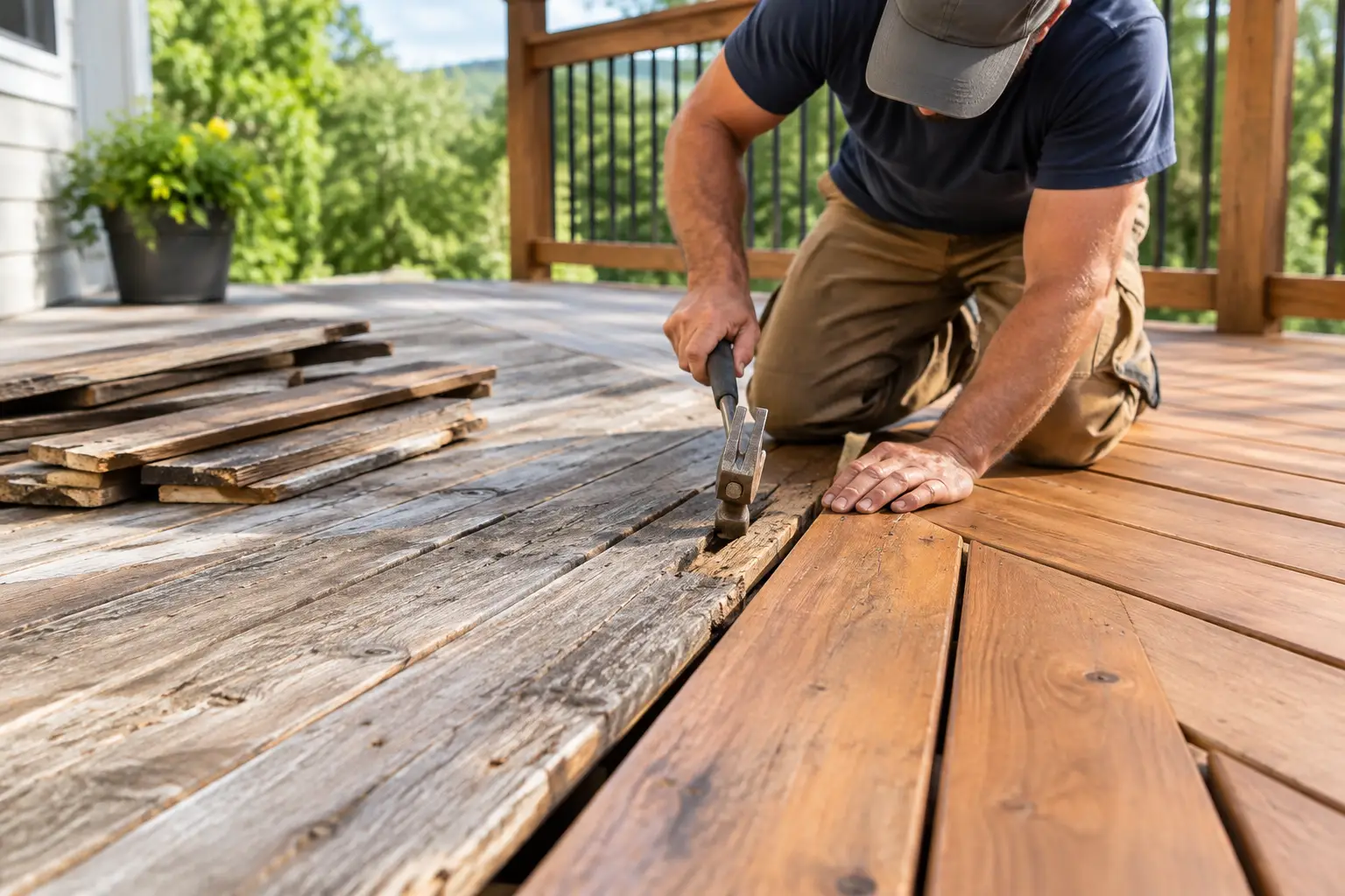 Deck Restoration: Repair or Replace Worn Boards?